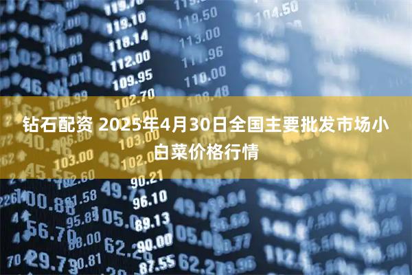 钻石配资 2025年4月30日全国主要批发市场小白菜价格行情
