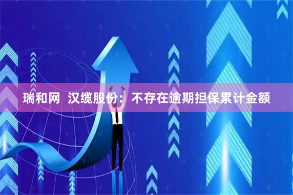 瑞和网  汉缆股份：不存在逾期担保累计金额