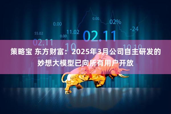 策略宝 东方财富：2025年3月公司自主研发的妙想大模型已向所有用户开放